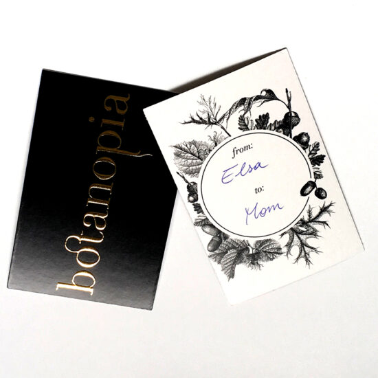 gift tag Botanopia