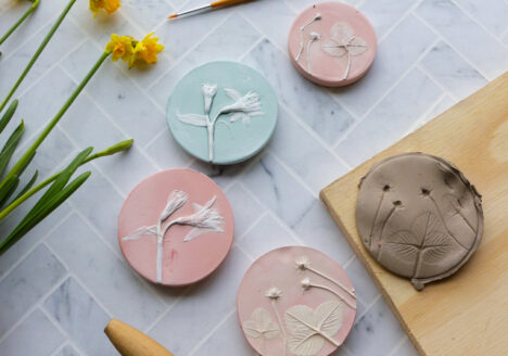 Tutoriel sur le relief en plâtre avec des plantes par Botanopia