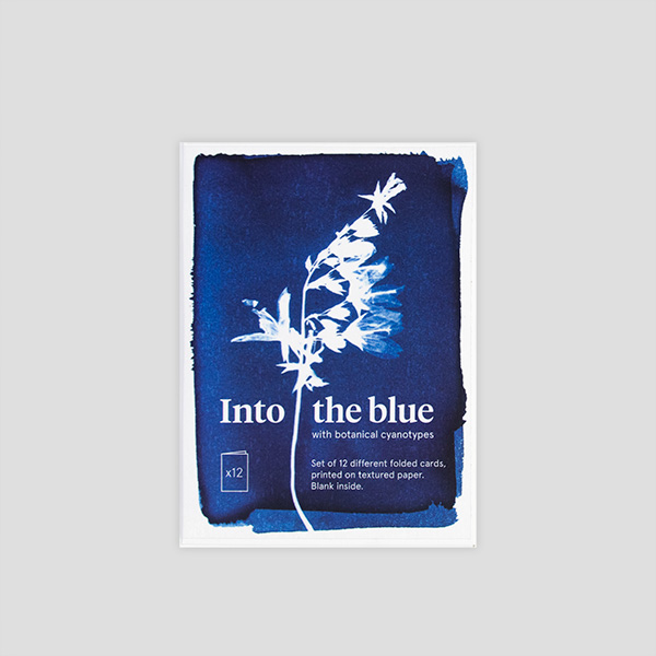 Set of 12 Cyanotype Botanic Greeting Cards - Botanopia