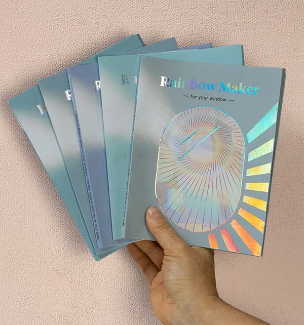Packaging of the rainbow stickers
