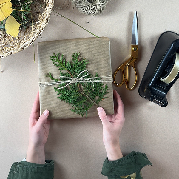 Wrapping gifts from video - 0 Eco-friendly gift wrapping ideas with plant