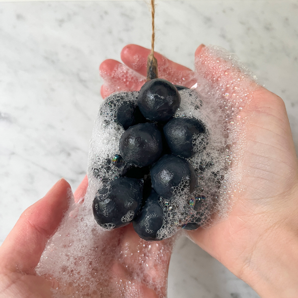 Handcrafted Grapes Soap - 100% Olive Oil - Slate - Botanopia