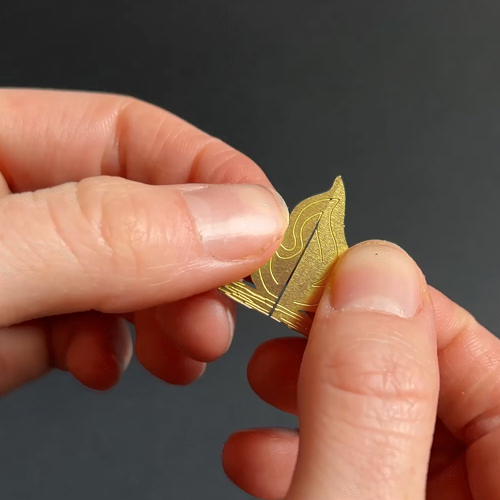 Tiny camping Fold fire bottom slots