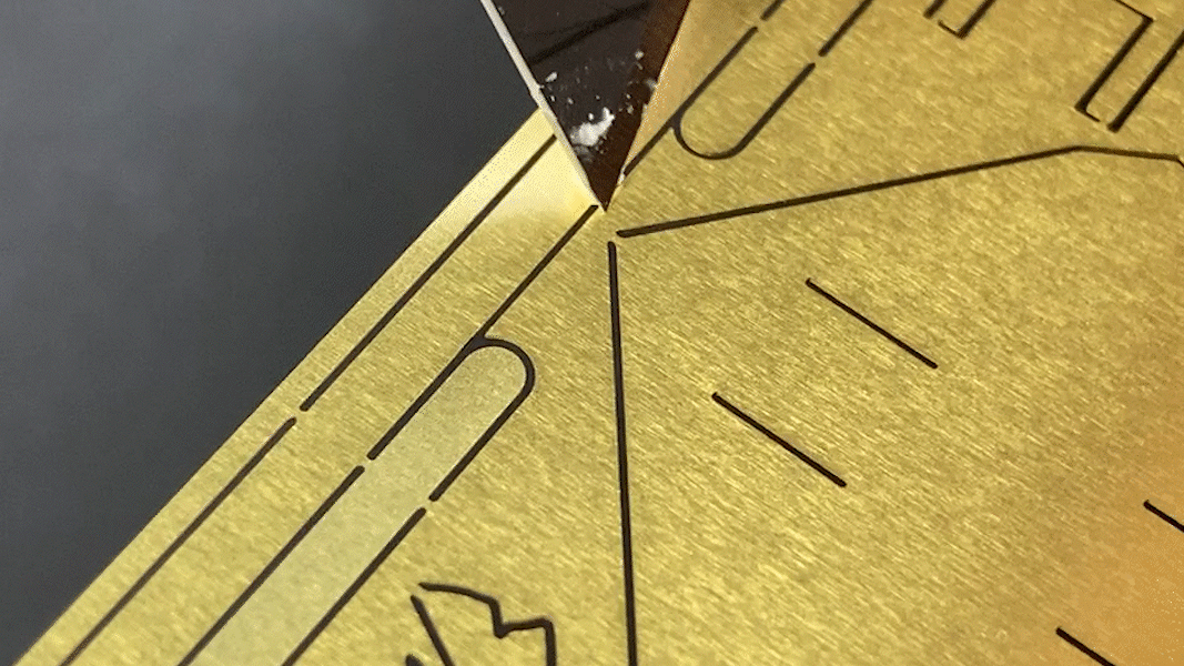 Tiny birdhouse connection points with knife