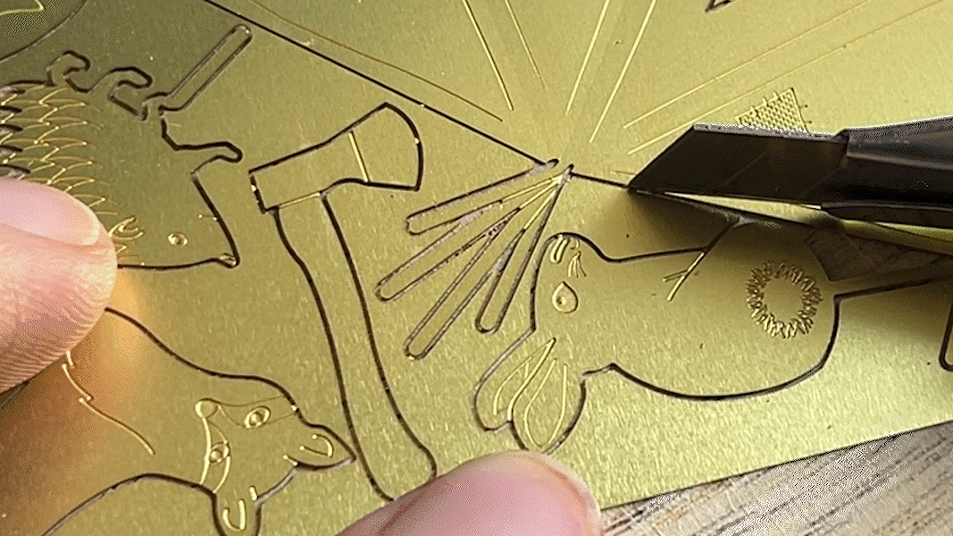 Tiny camping cut connection points