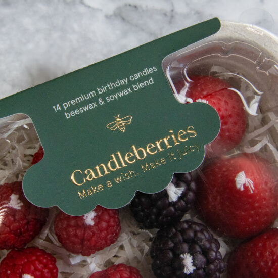 Fruit candles by Botanopia