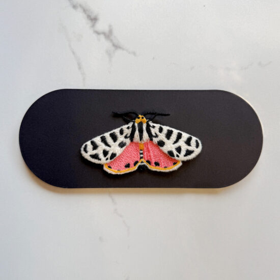 Tiger Moth Embroidered Brooch